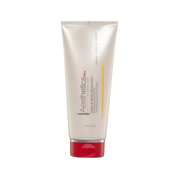 AestheticsRx Face & Body Sunscreen SPF50 Featured Image